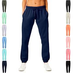 Light & Shade Damen Leichte und schattige Jogginghose mit weicher Haptik Trainingshose, Navy, M von Light & Shade