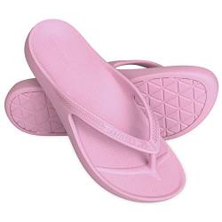 LightFeet Flip-Flops mit Fußgewölbeunterstützung, unisex, Plantarfasziitis, hergestellt von australischem Podologen, rosa - soft pink, 39 1/3 EU von LightFeet