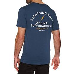 Lightning Bolt Honolulu Vintage Wash Short Sleeve T-Shirt XX Large Insignia Blue von Lightning Bolt