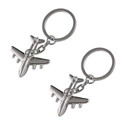 Liitata 2 Stück Flugzeug Schlüsselanhänger Pilot Schlüsselanhänger für Junge Männer Freund Kollege Familie Geburtstags Reise Geschenk Souvenir von Liitata