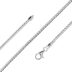 Lijoh 925 Sterling Silber Halskette für Herren Franco-Kette (3 mm) Silberkette Ketten Länge 45 cm LJ1083-45 von Lijoh