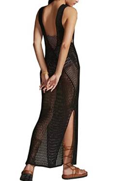 LikeJump Damen Crochet Bikini Cover Ups Strandkleid Kaftan Maxikleid Lang Badeanzug Kimono Kleidung von LikeJump