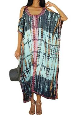 LikeJump Damen Kalte Schulter Maxi Kaftan Nachthemd Strandkleid Homewear Badeanzug Cover Ups Roben von LikeJump