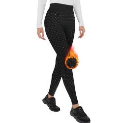 Liking Leggings Gefütterte Damen Winter Thermoleggings Mädchen Weihnachten Muster TeddyInnenfleece 4146-BL-1 von Liking