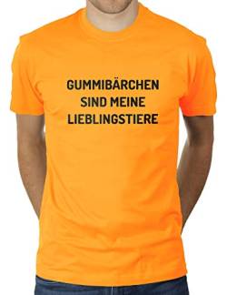 Gummibärchen Sind Meine Lieblingstiere - Herren T-Shirt von KaterLikoli, Gr. 3XL, Gold Yellow von Likoli