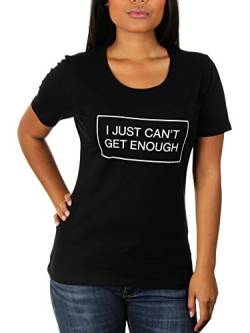 I Just Can't Get Enough - Damen T-Shirt von KaterLikoli, Gr. 3XL, Deep Black von Likoli