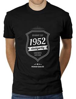 Lustiges Geburtstagsgeschenk 68-jähriger Jahrgang 1952 Geschenkidee zum 68 Geburtstag - Herren T-Shirt von KaterLikoli, Gr. 2XL, Deep Black von Likoli