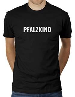 Pfalzkind - Herren T-Shirt von KaterLikoli, Gr. M, Deep Black von Likoli