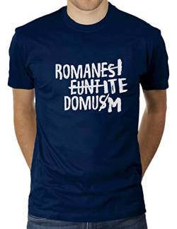 Romani ITE Domum - Herren T-Shirt von KaterLikoli, Gr. XL, French Navy von Likoli