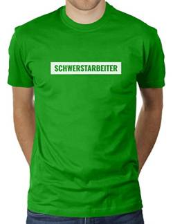 Schwerstarbeiter - Herren T-Shirt von KaterLikoli, Gr. XL, Apple Green von Likoli