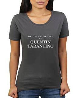 Written and Directed by Quentin Tarantino - Damen T-Shirt von KaterLikoli, Gr. 2XL, Anthrazit von Likoli