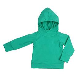 Lilakind“ Baby Kinder Hoodie Kapuzenpulli Uni Grün Gr. 98/104 - Made in Germany von Lilakind