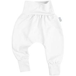 Lilakind“ Baby Kinder Hose Pumphose Baumwolle Einfarbig Uni Weiß Gr. 86/92 - Made in Germany von Lilakind