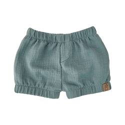 Lilakind“ Baby Kinder Musselin-​Shorts Kurze Hose Uni Alt-Grün Gr. 104/110 - Made in Germany von Lilakind