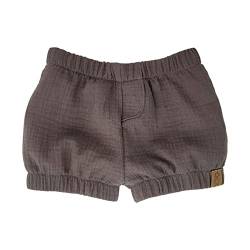 Lilakind“ Baby Kinder Musselin-​Shorts Kurze Hose Uni Dusty Braun Gr. 104/110 - Made in Germany von Lilakind