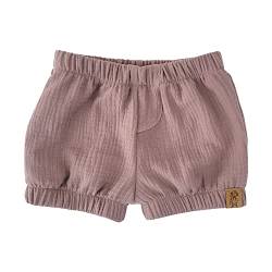 Lilakind“ Baby Kinder Musselin-​Shorts Kurze Hose Uni Hellrosa Gr. 122/128 - Made in Germany von Lilakind
