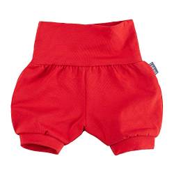 Lilakind“ Baby Kinder Shorts Sommerhose Kurze Pumphose Baumwolle Uni Rot Gr. 74/80 - Made in Germany von Lilakind