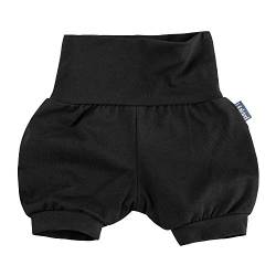 Lilakind“ Baby Kinder Shorts Sommerhose Kurze Pumphose Baumwolle Uni Schwarz Gr. 86/92 - Made in Germany von Lilakind