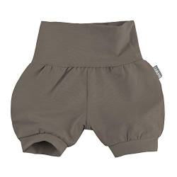 Lilakind“ Baby Kinder Shorts Sommerhose Kurze Pumphose Baumwolle Uni Taupe Gr. 86/92 - Made in Germany von Lilakind