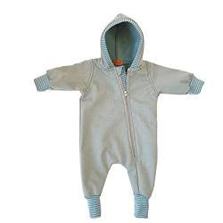 Lilakind“ Baby Kinder Softshell Overall mit Kapuze Mint Gr. 68/74 - Made in Germany von Lilakind