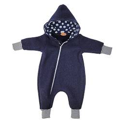 Lilakind“ Baby Kinder Walkloden Wollwalk Overall Marine Anker Gr. 98/104 - Made in Germany von Lilakind