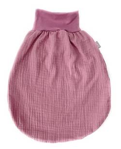 Lilakind“ Baby Musselin Strampelsack | Kleinkind Musselin Schlafsack | Made in Germany Rosa Gefüttert Gr. L von Lilakind