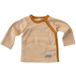 Lilano, Baby Shirt mit Knopfleiste, Merinowolle (kbT), Seide, 210 g/m² (Curry/Natur, 50) von Lilano