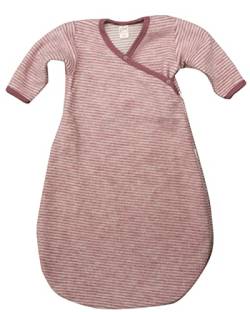 Lilano, Baby Wickelsack Flausch, 100% Wolle (kbT) (Mauve/Natur, 62-68) von Lilano