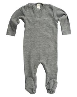 Lilano, Ganzkörperbody/Overall, 70% Wolle (kbT), 30% Seide, 210 gr./m² (Grau, Gr. 68) von Lilano