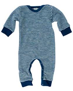 Lilano, Kinder/Baby Overall Ohne Fuß, 100% Wolle (kbT) (68, Marine Geringelt) von Lilano