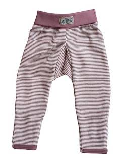 Lilano, Merino Baby Hose Nabelbund mit Umschlag, 70% Wolle (Bio), 30% Seide, 210gr./m² (Mauve Natur, 68) von Lilano