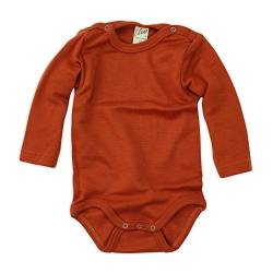 Lilano Baby Body, Größe 50, Farbe Terra aus 70% Schurwolle kbT, 30% Seide - Vertrieb nur durch Wollbody® von Lilano