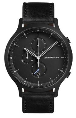 Lilienthal Berlin, Chronograph All Black mit Armband Leather Black von Lilienthal