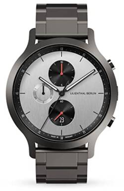 Lilienthal Berlin, Chronograph Circuit mit Armband Metal Antrazith von Lilienthal