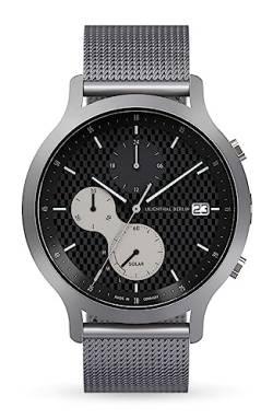 Lilienthal Berlin, Chronograph Limited Edition Solar III mit Armband Mesh Silver von Lilienthal