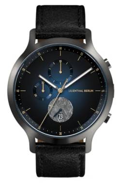 Lilienthal Berlin, Chronograph Meteorite III mit Armband Leather Black von Lilienthal