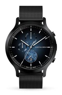 Lilienthal Berlin, Chronograph Meteorite IV mit Armband Mesh Black von Lilienthal