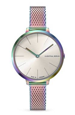 Lilienthal Berlin, Quarzuhr Rosalux Rainbow mit Armband Mesh Rainbow von Lilienthal