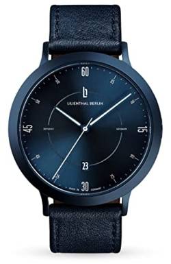 Lilienthal Berlin, Zeitgeist Automatik All Blue mit Armband Leather Blue von Lilienthal