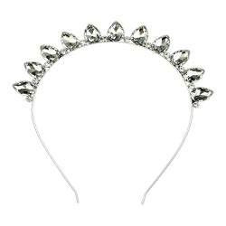 Glänzendes, dünnes seitliches Stirnband, bunte Glas-Strasssteine, Haarreifen für Damen, Braut, Hochzeit, Party, Kopfbedeckung von Lilinzhi