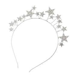 Haarreif für Hochzeit, Party, Braut, glänzende Strasssteine, Sterne, Haarreifen für Erwachsene und Kinder von Lilinzhi