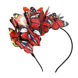 Schmetterlinge Stirnband Schmetterlinge Haarreifen Cosplay Kostüm Party Kopfschmuck Haarschmuck von Lilinzhi