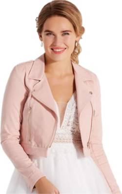 Brautjacke Jacke Spitze Jeansjacke Ros Blush Braut Bolero Neu Creme XS S M L XL (XS) von Lilly