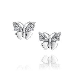 Damen Ohrstecker Sterling-Silber 925 Swarovski Elements Schmetterling Geschenkverpackung Geschenke für Mama von LillyMarie