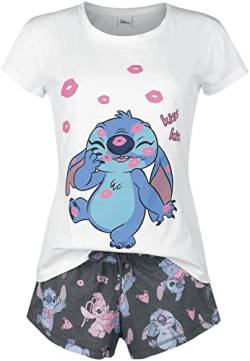 Lilo & Stitch Kiss Kiss Frauen Schlafanzug Multicolor XL von Lilo and Stitch