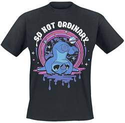 Lilo & Stitch Not Ordinary Männer T-Shirt schwarz L von Lilo and Stitch