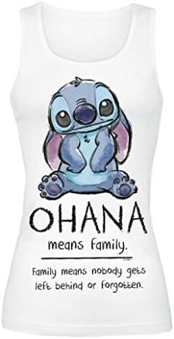 Lilo & Stitch Ohana Means Family Frauen Top weiß L von Lilo and Stitch