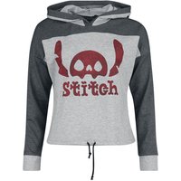 Lilo & Stitch - Disney Kapuzenpullover - Skeleton Stitch - S bis 4XL - für Damen - Größe L - dunkelgrau/hellgrau  - EMP exklusives Merchandise! von Lilo & Stitch