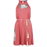 Lilo & Stitch - Disney Kleid knielang - Stitch - Blumen - S bis XXL - für Damen - Größe S - pink  - EMP exklusives Merchandise! von Lilo & Stitch