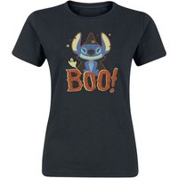 Lilo & Stitch - Disney T-Shirt - Boo - S bis XXL - für Damen - Größe M - schwarz  - Lizenzierter Fanartikel von Lilo & Stitch